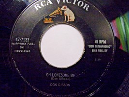 Don Gibson-Oh, Lonesome Me / I Can&#39;t Stop Lovin&#39; You-45rpm-1958-VG+ - £3.95 GBP