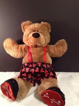 Large Heads &amp; Tales Brown Bear GUND 20&quot; w boxers &amp; slippers Plush Stuffed Toy - £8.92 GBP