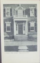 A Chestnut Street Doorway, Salem, Massachusettes vintage B&amp;W Postcard - £2.20 GBP