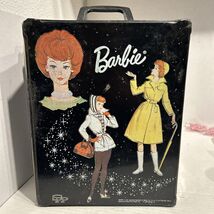Vintage Mattel 1964 BARBIE black doll CARRYING CASE With Handle &amp; Body - $34.60