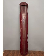 Guqin brown old Paulownia zither Dragon Phoenix Diagram Old Collectibles... - $388.00