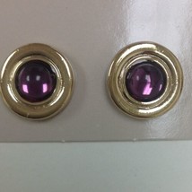 1984 avon heather &amp; emist earrings with surgical steel posts 2013 - $8.99