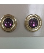 1984 avon heather &amp; emist earrings with surgical steel posts 2013 - $167.50 MXN
