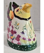 Vintage Fitz &amp; Floyd Essentials Collection Gypsy Chick&#39;s Bird Ceramic Vase - $544.18 MXN