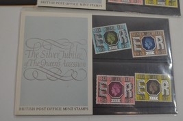 British Post Office Mint Stamps Silver Jubilee Queen Coronation Police London - £31.09 GBP
