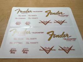 Fender Telecaster Headstock Logo Sticker, Clear Vinyl Fender Sticker, Co... - £8.75 GBP