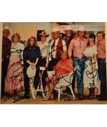 DALLAS CAST SIGNED Photo X8 - Larry Hagman, Patrick Duffy, Linda Gray, V... - £597.05 GBP