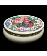 Vintage Porcelain Oval Music Box Jewelry Case by PS - 1998 Limited Edition - £45.75 GBP