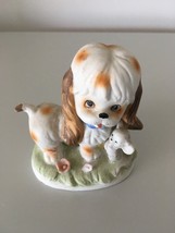 Ornament - Puppy Dog With Mouse - £4.50 GBP