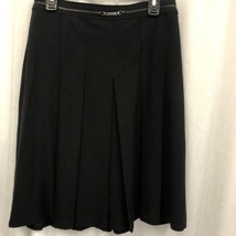 Dalia Collection Women&#39;s Skirt Black Pleated Size 4 - £24.33 GBP