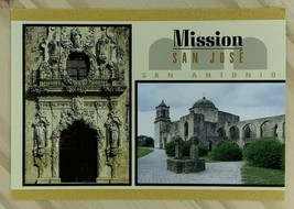 Postcard Mission San Jose San Antonio Texas USA Queen of Missions Wood D... - $5.75