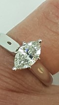 GIA Certified! $7000 14k White Gold  1.01ct  Natural  Marquise Cut Diamond Ring  - £3,520.16 GBP
