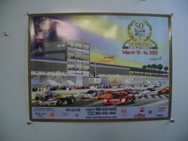50th 12 HOURS OF SEBRING RACING POSTER 2002 VG - $47.53