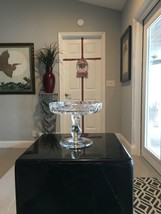 Vintage Brilliant Cut Heavy Crystal Pedestal Candy/Nut Dish - $46.74