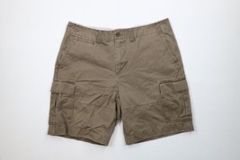 Vintage Gap Mens Size 38 Faded Heavyweight Cargo Shorts Brown Cotton - £35.16 GBP