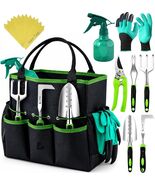 Complete Gardening Tools Set with Heavy Duty Tote – Ideal Gift for Garde... - $50.44