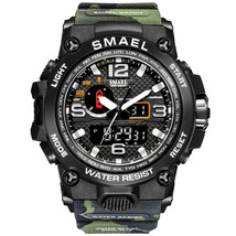 SMAEL Brand Watch For Men, 1545D Man Camouflage Military Sport Watches, Shock Re - £30.73 GBP