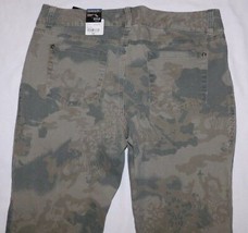 Ana Green Camo Straight Leg Low Rise Jeans Size 14P Brand New - £19.69 GBP