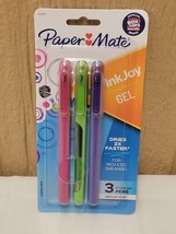 Paper Mate Ink Joy Gel Pens Reduced Smearing Medium Point 3 pk Colors - £5.50 GBP