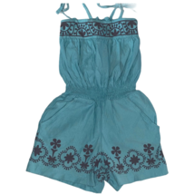 Tea Collection Blue Romper One Piece Shorts Girls Sz 6 - $18.76 CAD
