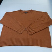 French Connection RN#53372 Women's Burnt Orange Round Neck Sweater Size 3X image 14