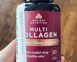 Ancient Nutrition Multi Collagen Beauty + Sleep Support 10 types 90 caps... - $40.19