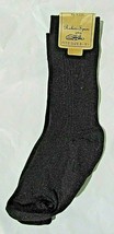 New Vintage Rubin-Spun Black Men&#39;s Dress 100% Stretch Nylon Socks Size 6-8 1/2 - £14.89 GBP