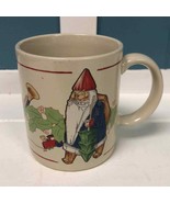 Vintage Santa Mug JAPAN santa Animals troll santa w/ toys drum teddy bears - £18.00 GBP