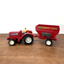 Farm Hand 810 Red Farm Tractor &amp; Wagon - $19.97