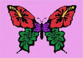 Pepita Needlepoint Canvas: Flowers in Butterfly, 10&quot; x 7&quot; - £39.05 GBP+
