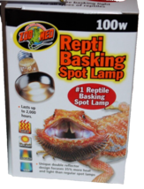 NEW ZOO MED 100W REPTI BASKING SPOT LAMP NO BOX NEVER USED - £6.32 GBP