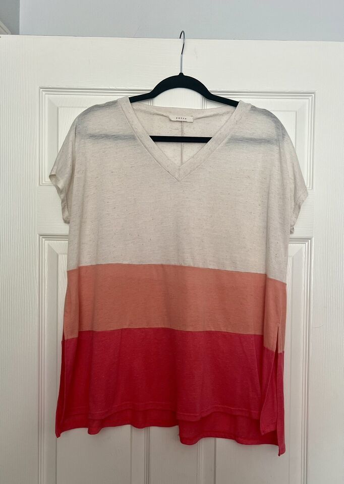 Women’s Entro Tunic Top Pink 3 Color Block Size Small - $6.93