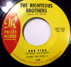 The Righteous Brothers-Ebb Tide / (I Love You) For Sentimental Re-45rpm-1965-VG+ - £2.38 GBP