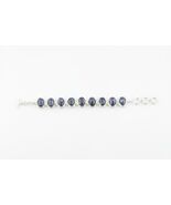 Faszinierendes Facettiertes Rohsaphir Sterling Silber Toggle Armband, Gr... - €340,72 EUR