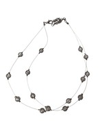 Vintage Chain Link Wrapped Ball Choker Necklace Womens Costume Jewelry - €16,13 EUR