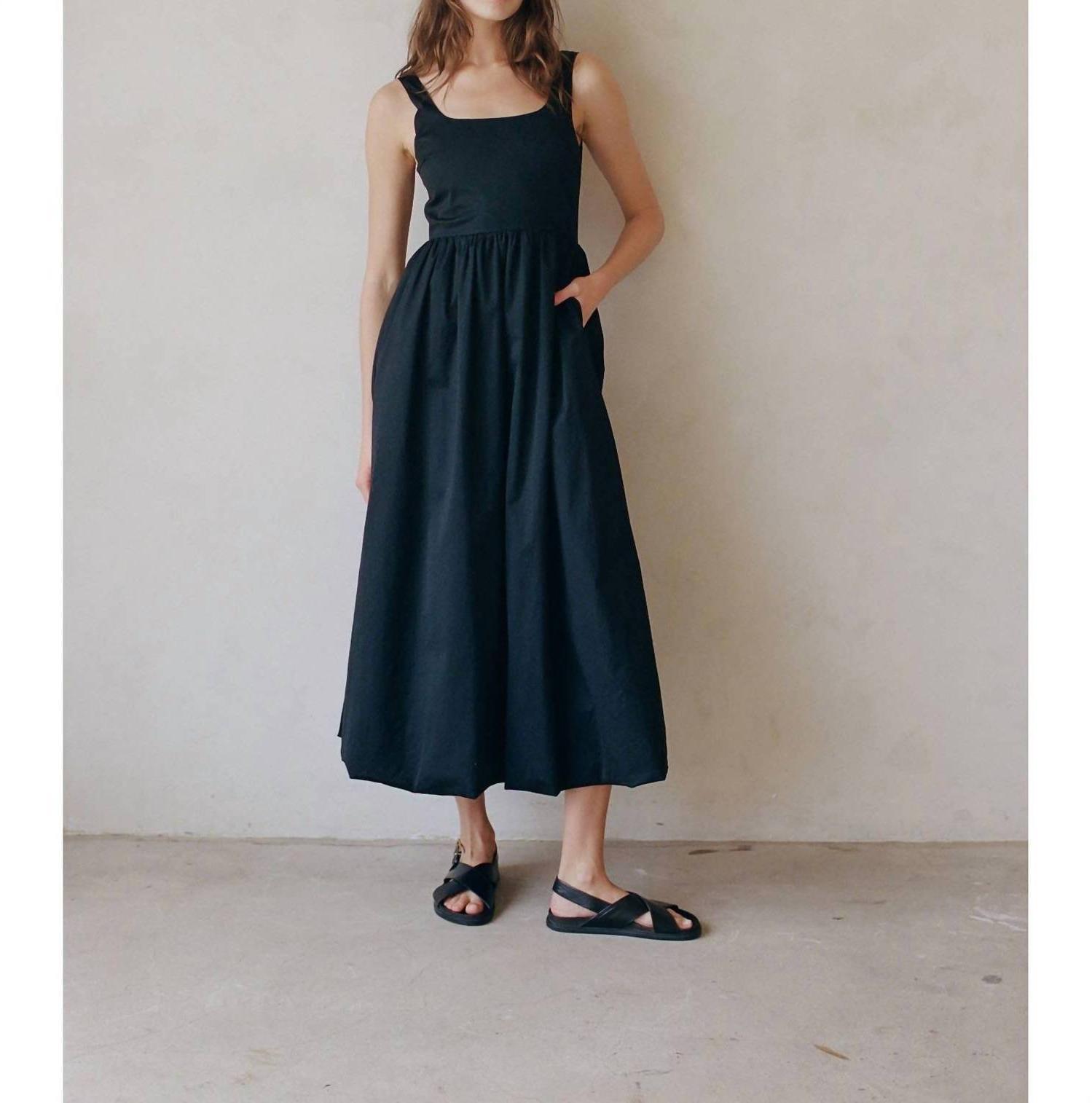 By Together Bubble Hem Maxi Dress Black - $76.00