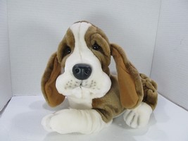 Unbranded Bassett Hound Plush Stuffed Animal Toy 12" Realistic Wrinkled Face - $23.38