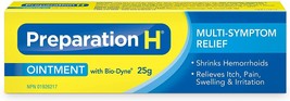 Preparation H Cream MultiSymptom Hemorrhoid Treatment Ointment with Bio-Dyne 25g - £12.78 GBP