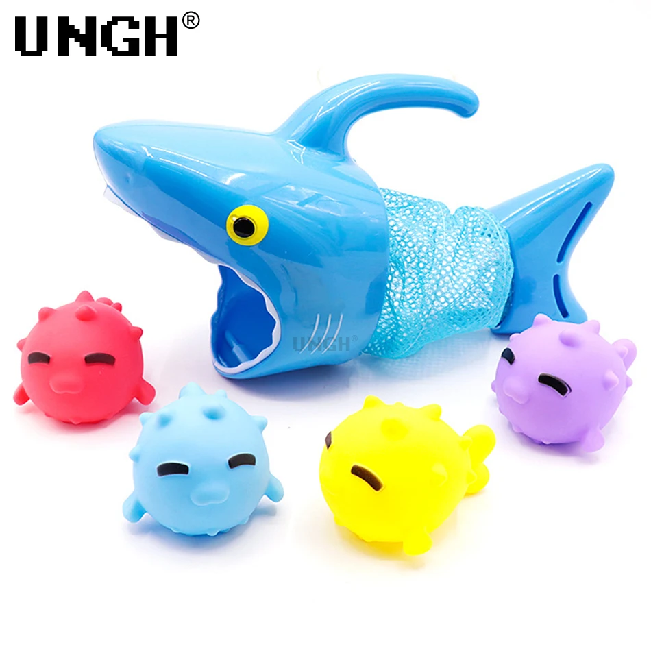 UNGH Baby Cute 3D Shark Animal Floating Bath Toy Montessori Swimming Water Toys - £10.92 GBP+
