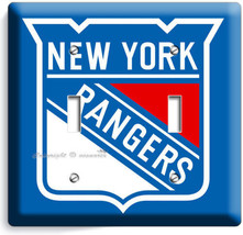 Nyr New York Rangers Hockey Ny Team Double Light Switch Tv Game Room Wall Plates - £12.86 GBP