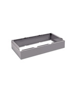 Three Wide Closed Locker Base 36w x 18d x 6h Medium Gray - $175.62 CAD