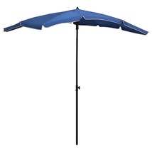 Garden Parasol Azure Blue Polyester, Steel Medium Tiltable - $107.49