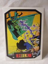1987 Marvel Comics Colossal Conflicts Trading Card #28: Hela - $10.00