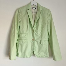 J Crew Schoolboy Cotton Blazer Pastel Green Lined Jacket Spring Women’s 4 - $19.99