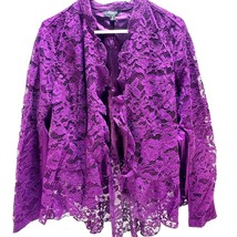 Torrid Blazer Lace Purple Womens Size 0 12 Large - £22.12 GBP