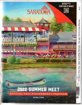 Saratoga Race Course 2022 Program &amp; Ticket Alabama Stakes with Nest Irad... - $15.99