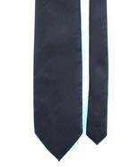 Superba 1970&#39;s Black Regimental Stripe and Floral Jacquard Wide Tie Poly... - £14.91 GBP