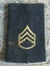 MILITARY PATCH US ARMY SHOULDER BOARDS RANK SINGLE STAFF SERGEANT MALE S... - $6.85