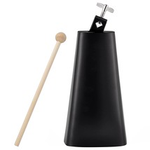 9 Inch Metal Steel Cow Bells Noise Makers Hand Percussion Cowbell With Stick For - £31.41 GBP