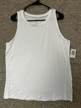 Torrid Women&#39;s Super Soft Knit Perfect Tank Sleeveless Top In White Sz Large (0) - £21.91 GBP